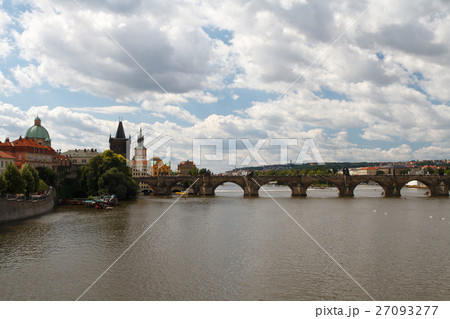 Views of the Prague. Charles Bridge and the Vltava Views of the Prague. Charles Bridge and the Vltava 27093277