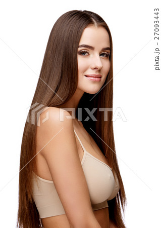 Beautiful Young Woman with Clean Fresh Skin 27093443