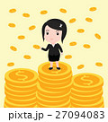 Many coins, Business woman have many coins 27094083