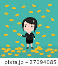 Many coins, Business woman have many coins 27094085