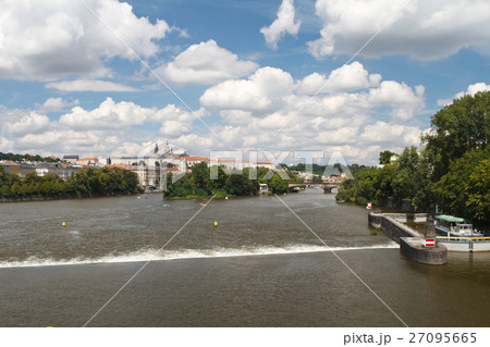 dam on the river in Prague. 27095665