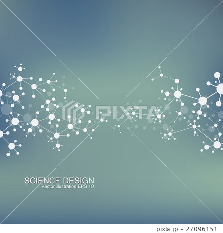 Structure molecule of DNA and neurons. Structural Structure molecule of DNA and neurons. Structural 27096151