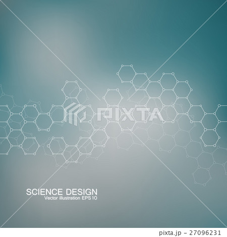 Structure molecule of DNA and neurons. Structural 27096231