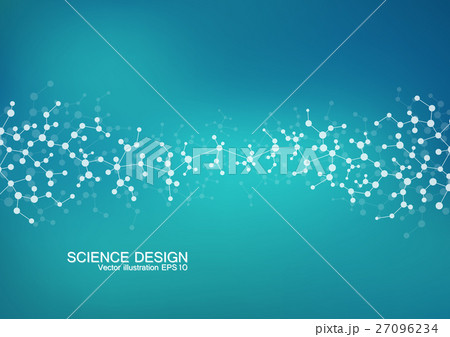 Structure molecule of DNA and neurons. Structural 27096234
