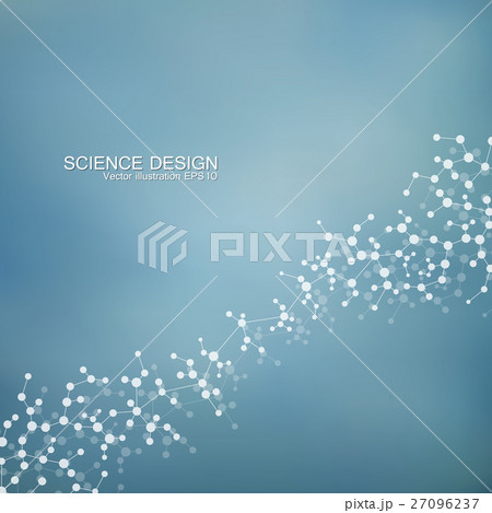 Structure molecule of DNA and neurons. Structural 27096237