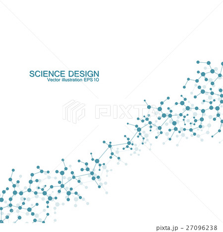 Structure molecule of DNA and neurons. Structural 27096238