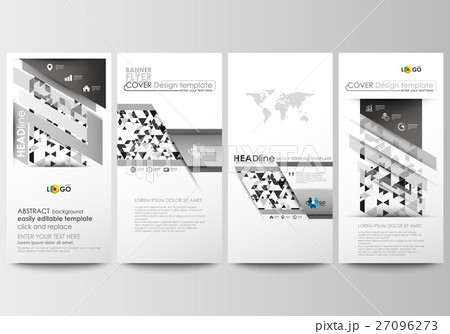 Flyers set, modern banners. Business templates 27096273
