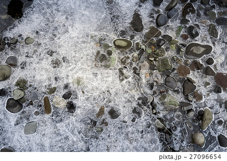 Ice frozen into stones Ice frozen into stones 27096654