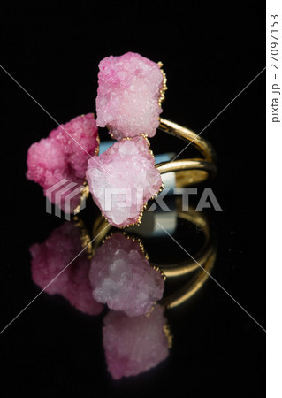 Diamond Ring in black background Diamond Ring in black background 27097153