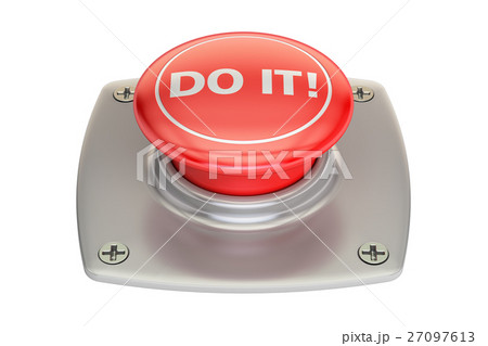 Do It! Red button, 3D rendering Do It! Red button, 3D rendering 27097613