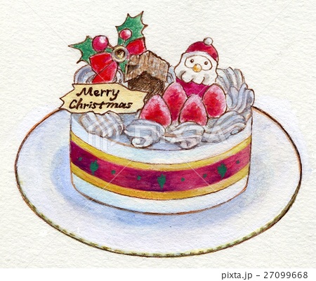 ユニーククリスマス ケーキ イラスト 手書き 最高の動物画像