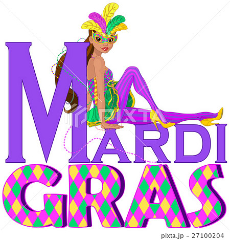 Mardi Gras Girl Design 27100204