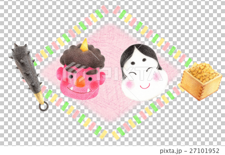 節分 赤鬼 福の神 節分 赤鬼 福の神 27101952