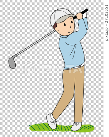 Swing of golf -1 - Stock Illustration [27102551] - PIXTA