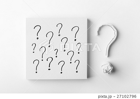 Question Marks On White Question Marks On White 27102796