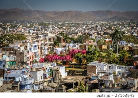 Aerial view of Udaipur homes Aerial view of Udaipur homes 27103945