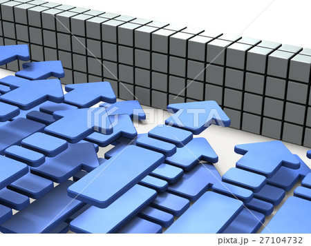 押し寄せる大群を表すアブストラクト3DCGイラスト 押し寄せる大群を表すアブストラクト3DCGイラスト 27104732