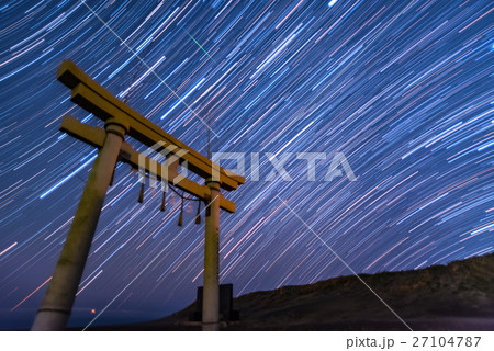 鳥居と星の軌道 鳥居と星の軌道 27104787
