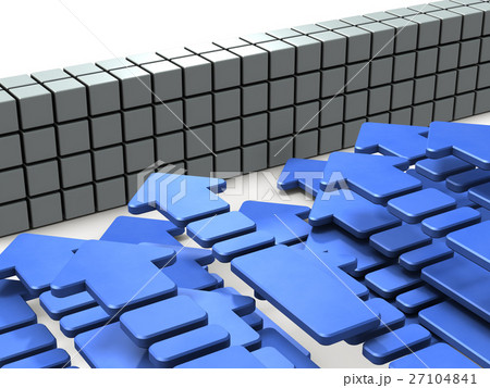 暴動を表すアブストラクト3DCGイラスト 27104841