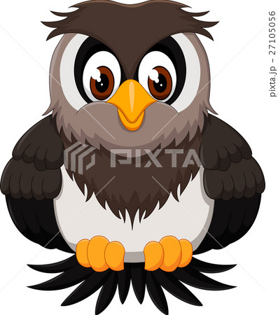 Cute Owl Cartoonのイラスト素材