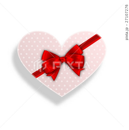 Romantic Gift Box with Bow Ribbon for Valentines Romantic Gift Box with Bow Ribbon for Valentines 27107276