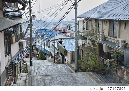 宝山寺参道 生駒聖天の写真素材