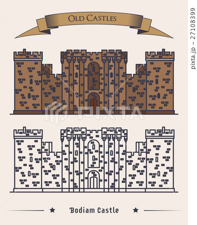 United Kingdom landmark. Bodiam castle United Kingdom landmark. Bodiam castle 27108399