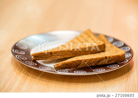 Two bread hot toasts 27108685