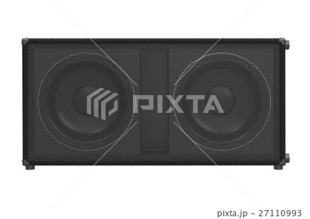 Speaker audio loud black, front view Speaker audio loud black, front view 27110993