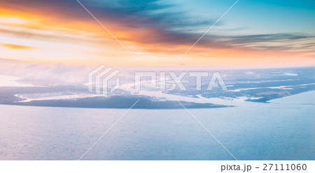 Western Dvina Flows Into Baltic Sea. River Divides Western Dvina Flows Into Baltic Sea. River Divides 27111060