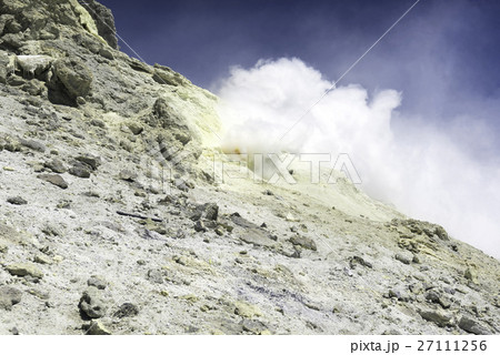 Cloud of minerals Sulfides rising from the volcano 27111256