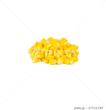 Seed corn isolated on white background 27112197