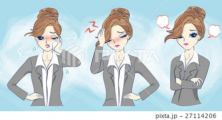 cartoon woman feel uncomfortable cartoon woman feel uncomfortable 27114206