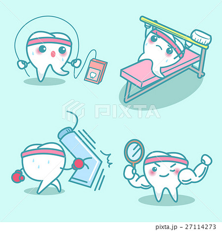 cute sport teeth do excerise 27114273
