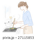 料理をする女性 27115853