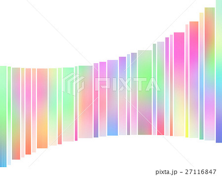 カラフルなグラデーションのストライプ カラフルなグラデーションのストライプ 27116847