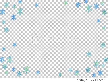 Watercolor Snow Crystal Transmission Stock Illustration 27117246 Pixta