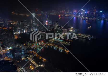 【香港夜景】 香港 100万ドルの夜景 27118430