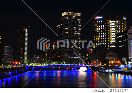 大阪 ほたるまち周辺の夜景 大阪 ほたるまち周辺の夜景 27119174