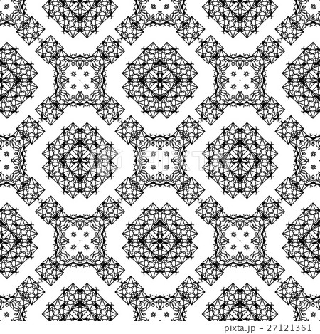 Ornamental Seamless Line Pattern 27121361