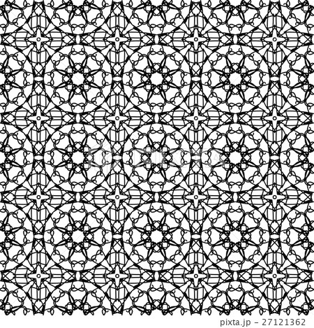 Ornamental Seamless Line Pattern 27121362