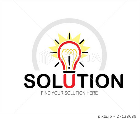 bulb tipography. bulb solution. solution. bulb. 27123639