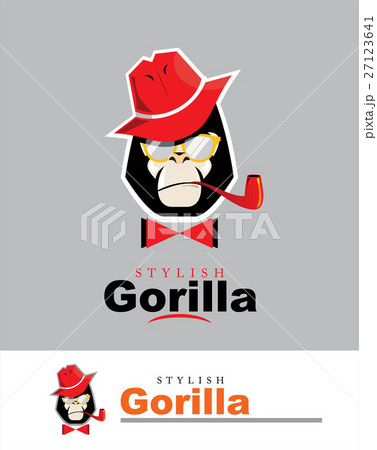 gorilla head. gorilla logo. gorilla with the hat 27123641