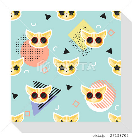 Animal seamless pattern collection with cat 9 Animal seamless pattern collection with cat 9 27133705