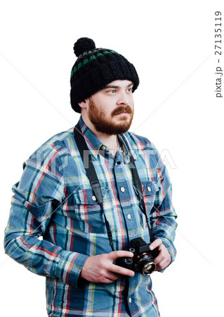 Portrait of a red-bearded, balding male brutal 27135119