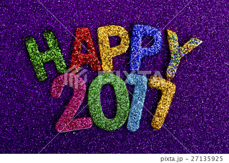 glittering letters forming the text happy 2017 glittering letters forming the text happy 2017 27135925