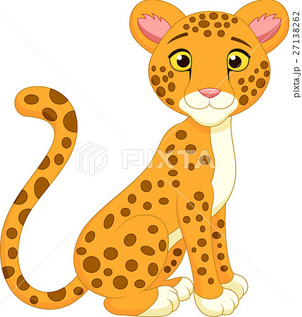 Cute Cheetah Cartoonのイラスト素材