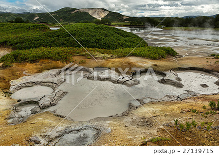 Hydrothermal field in the Uzon Caldera. Kronotsky 27139715