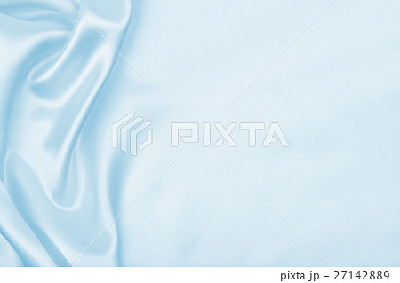 Smooth elegant blue silk or satin luxury cloth 27142889