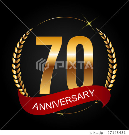 Template Logo 70 Years Anniversary Vector 27143481